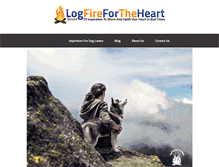 Tablet Screenshot of logfiresfortheheart.com